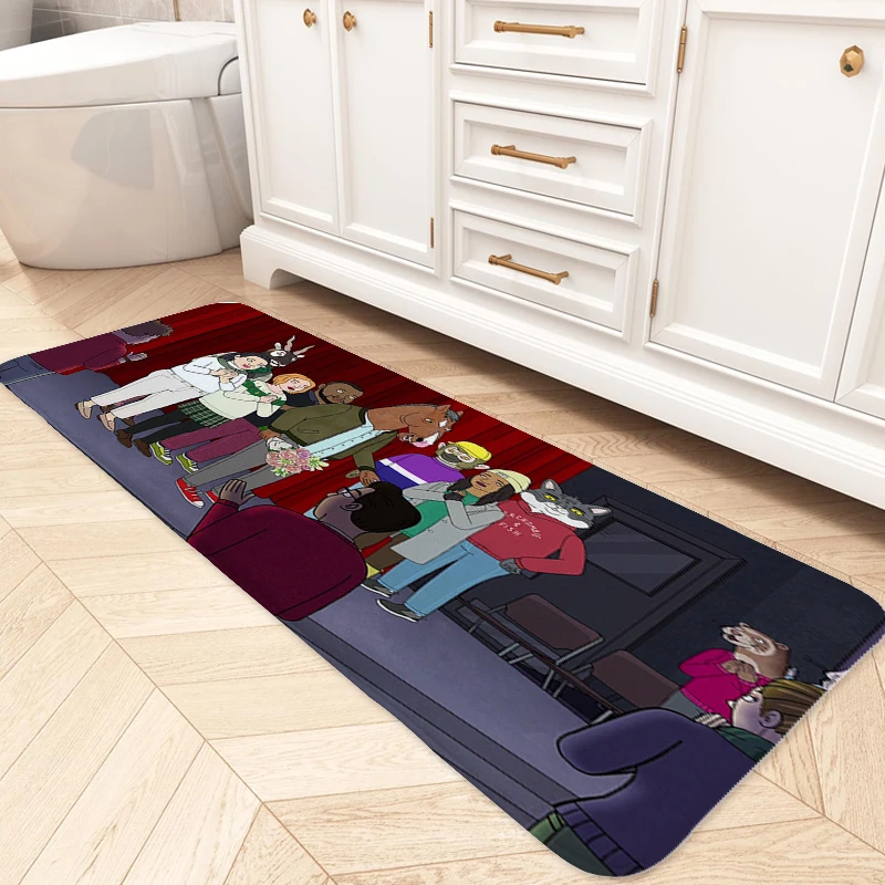 

Carpet for Kitchen D-Bojack D-Horseman Bathroom Foot Mat Slip-resistant Custom Doormat Entrance Door Interior Home Decor Items