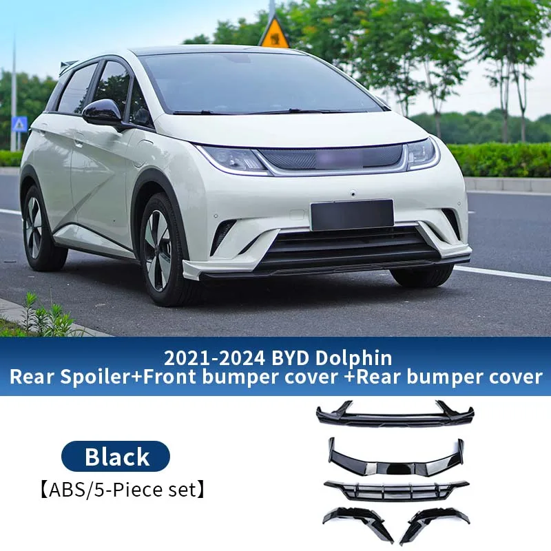 سبويلر خلفي للسيارة من البلاستيك الأسود اللامع عالي الجودة لدلافين BYD يتضمن ويبيع منتجات إضافية أخرى