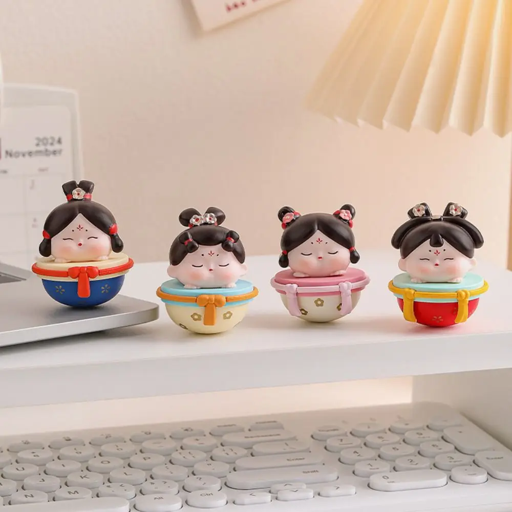 

Resin Ancient Style Model Doll Crafts Handmade Ancient Clothing Girl Action Figurine Statue Collection Cartoon Girl Tumbler Toy