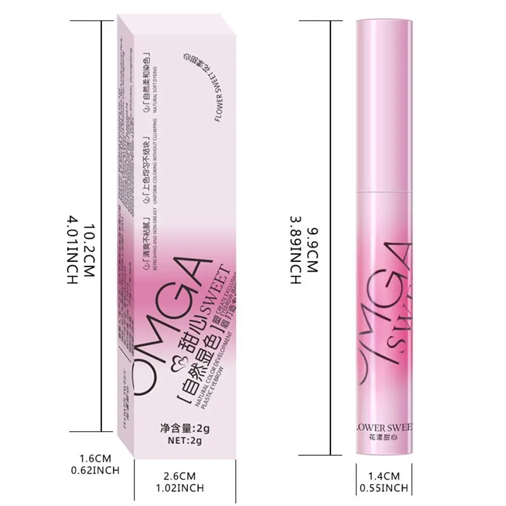 حار 3 ألوان الحاجب كريم طويلة الأمد مقاوم للماء العين الحاجب الظل الجمال الحاجب Sweatproof الحاجب ماسكارا للنساء