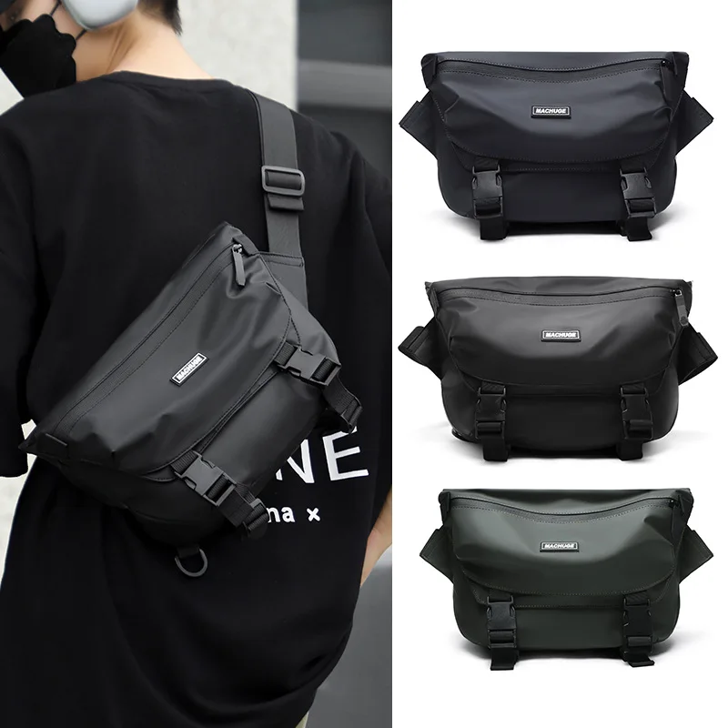 

Водонепроницаемая велосипедная сумка через плечо с откидной крышкой и замком, многофункциональная сумка на одно плечо большой вместимости и поясная сумка.