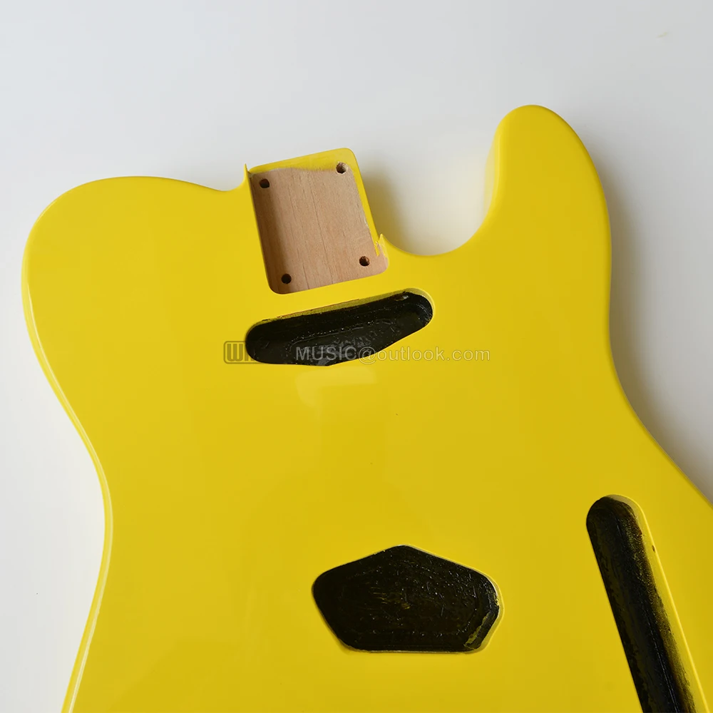 Alder Wood TL Guitar Body Light Yellow Color for Electric Guitar High Gloss Body Finished for TL Guitar Kits Building Parts