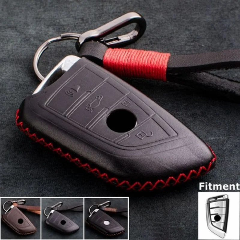 

A+ Genuine Leather Car Remote Key Fob Cover Case For BMW X1 X3 X5 F15 X6 F16 G30