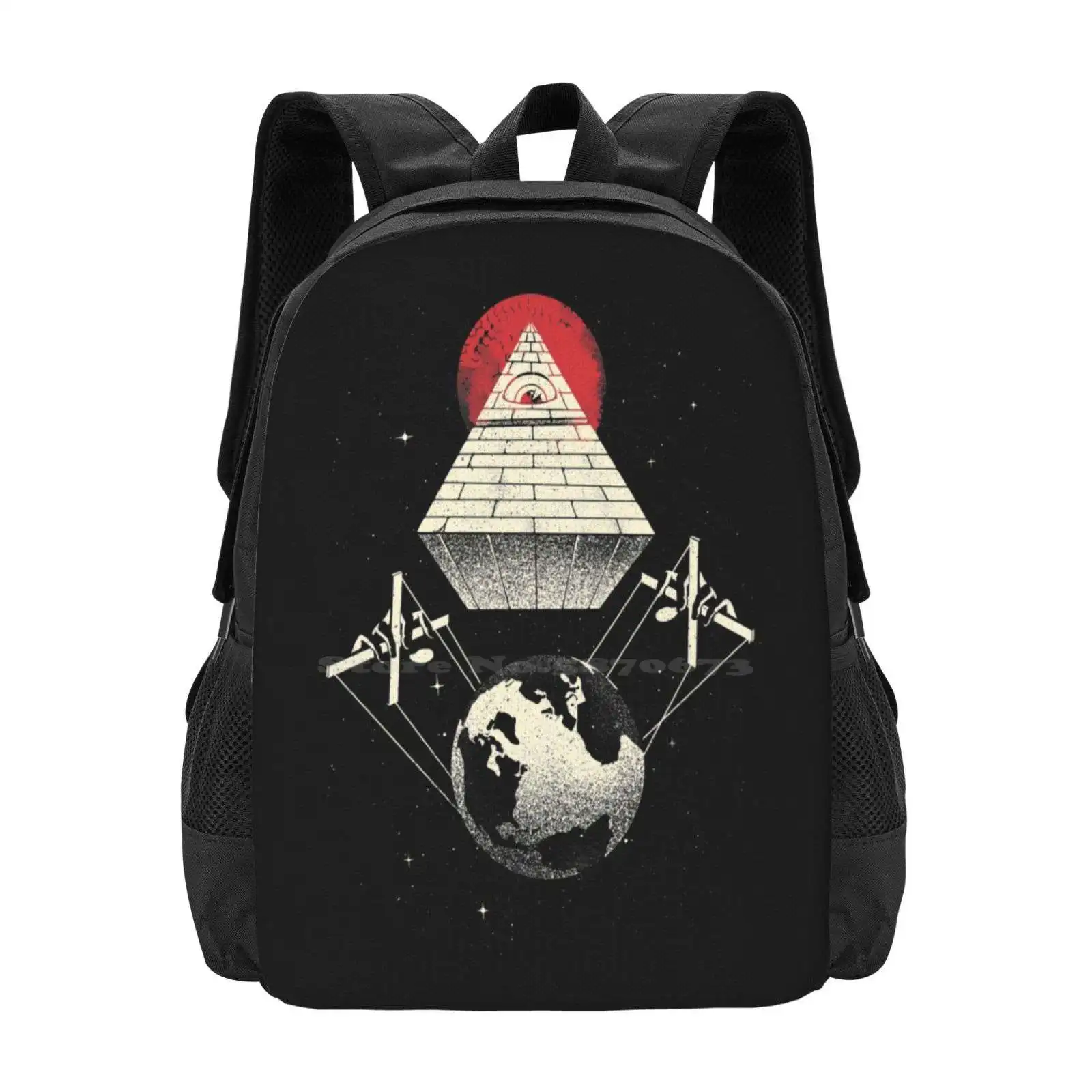 

Under Control Hot Sale Schoolbag Backpack Fashion Bags Under Control Space Stars Hands Eye Carbine Earth Fantasy Illuminati