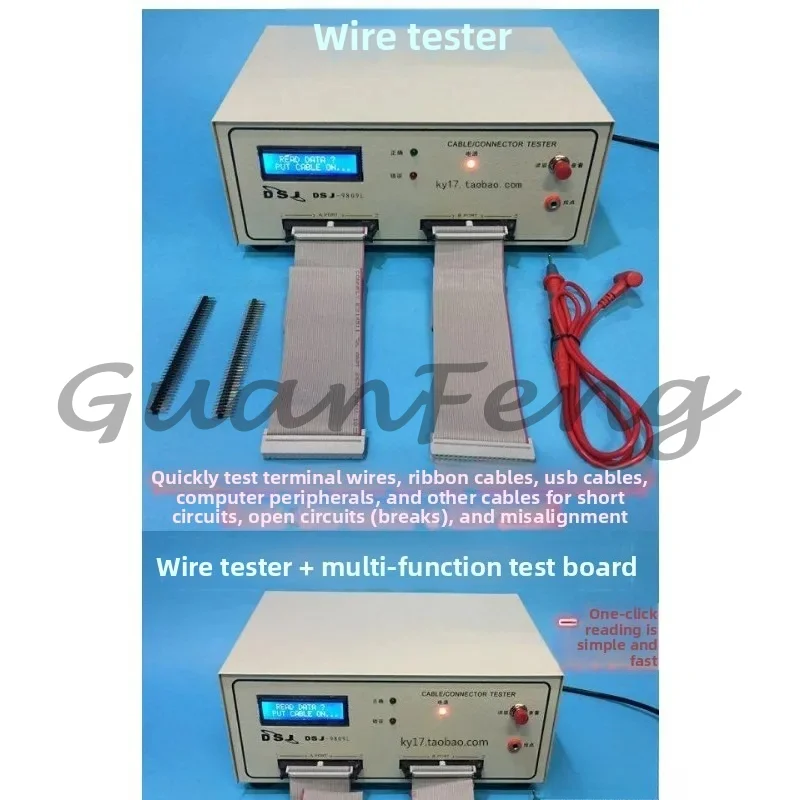 

Wire Testing Machine, Wire Harness Tester, Data Cable Dual-ended Detector, Cable Conduction Short Circuit Dislocation Tester