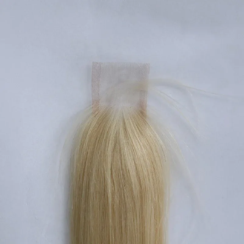 613 2x6 chiusura in pizzo capelli umani 150% densità onda del corpo dritto chiusura a mano piena tessitura capelli vergini brasiliani di Remy per le donne