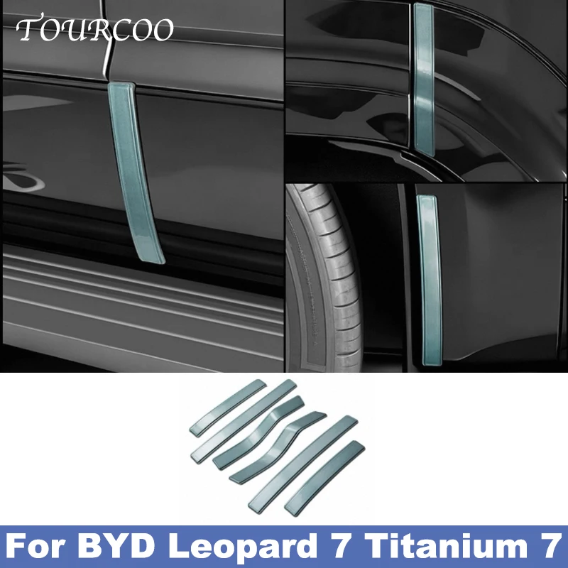 

For BYD Leopard 7 Titanium 7 2025 2026 Door Protector Strip Anti-Collision Side Edge Protection Sticker Car Accessories