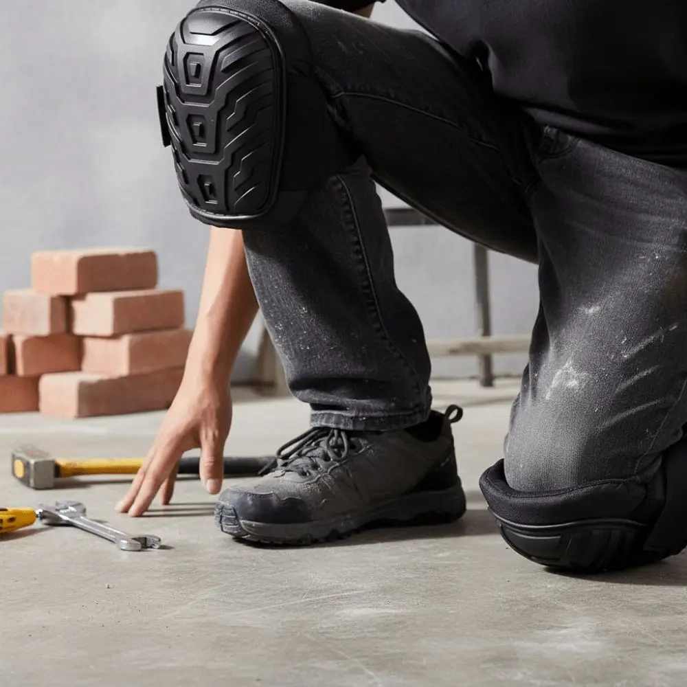 وسادة ركبة رياضية بتصميم حزام مزدوج، أشرطة مريحة قابلة للتعديل، وسادة حماية للركبة مقاومة للماء وشديدة التحمل