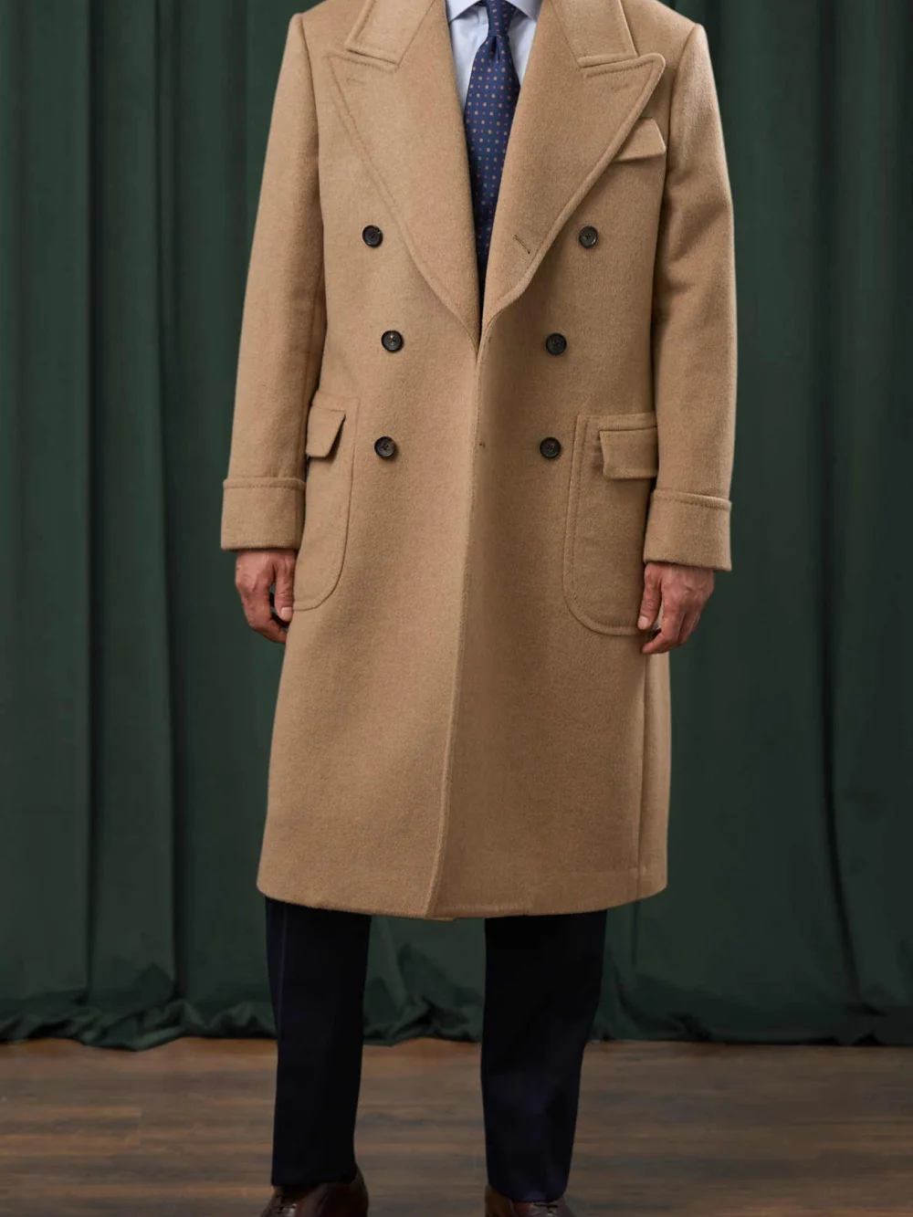 Winter Warme Bruiloft Smoking H1 Stuks Jas Piekte Revers Mannen Pak Vintage Double Breasted Avond Bruidegom Aangepast