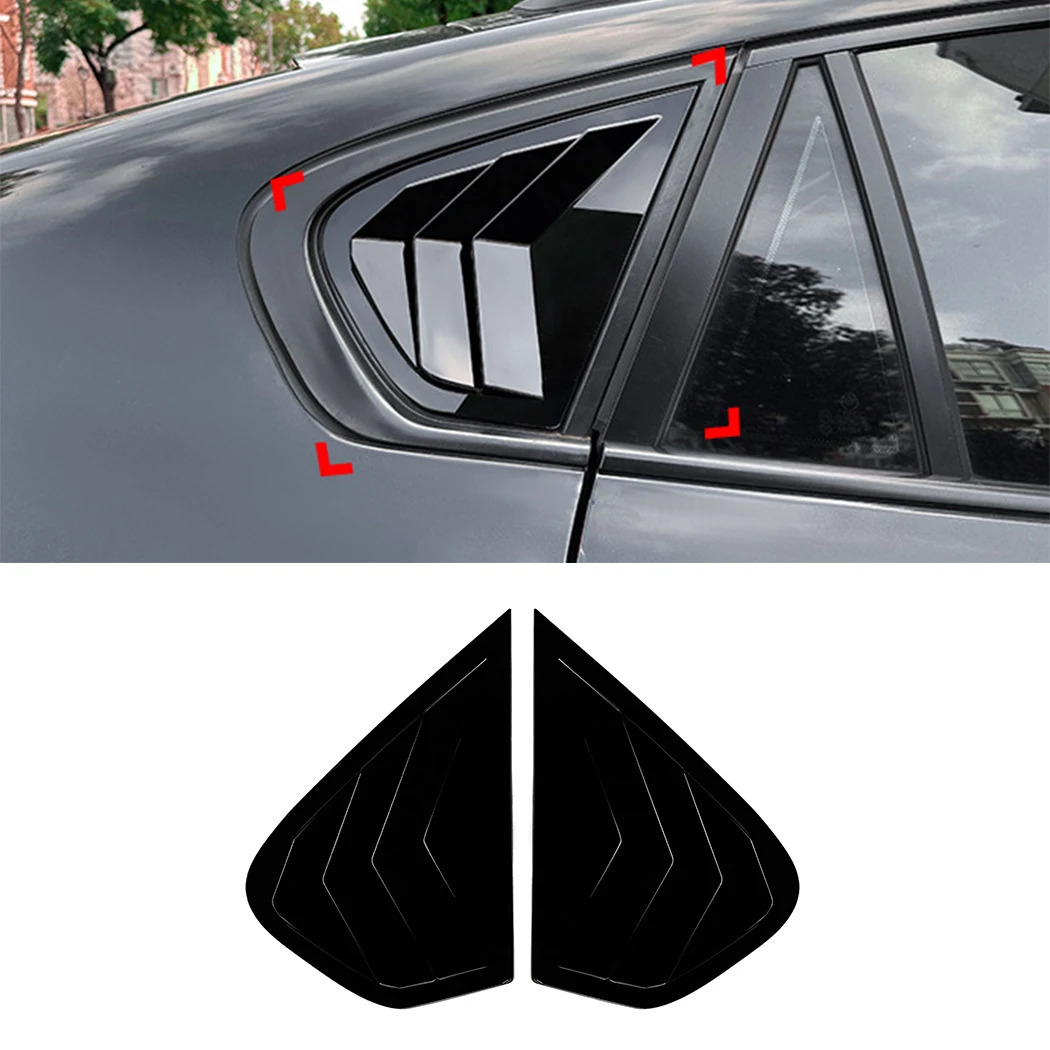 Rear Triangle Window Shade Spoiler Bodykits For BMW X6 E71 2008-2014