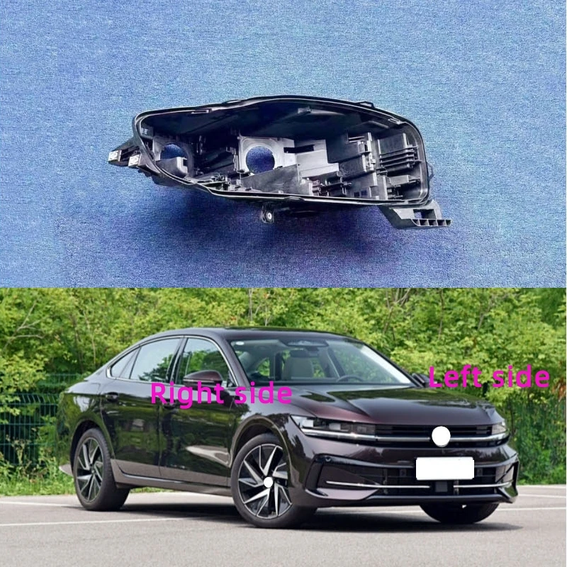 

For Volkswagen VW Passat B9 2024 2025 Headlamp Base Headlight Rear shell Replacement Headlight House Black rear shell
