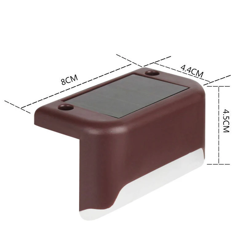 8/1 pezzi luci solari a LED lampada da giardino per esterni lampada da ponte lampada solare per scale lampada da gradino solare impermeabile arredamento da giardino per patio