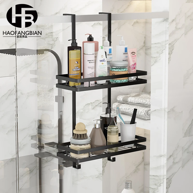 Bathroom Storage Rack No Drill Shelves Wall Mount Corner Shelf Shower Holder For WC Shampoo Organizer Bathroom Accessories