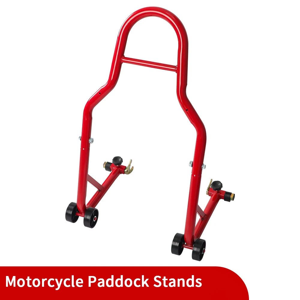 Universal Rear Paddock Stand Motorcycle Bike U-Shape L-Shape Bracket Hook Holder Chain Lube Support Frame Tire Repairing Tool