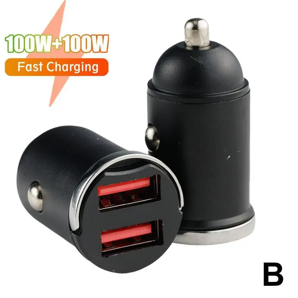 Metal Pull PD30W Super Fast Charging Invisible Car Charger Super Fast Charging 100W Car Charger QC3.0 Flash Charging