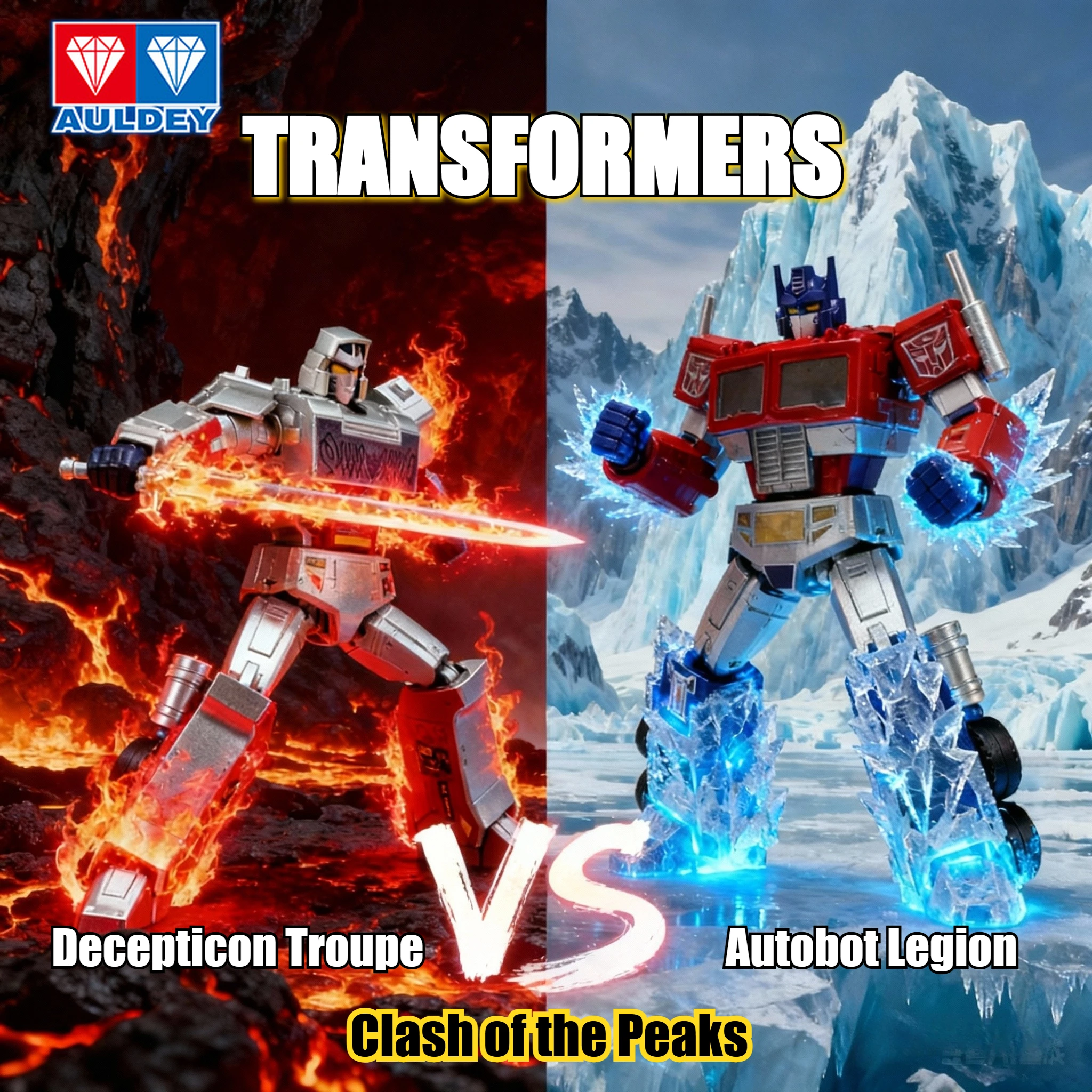 Transformers Actiespeelgoed, Super Beweegbare Transformerende Robot, Autobots Decepticons Battle, Optimus Prime/Megatron, Kerstcadeau Jongens