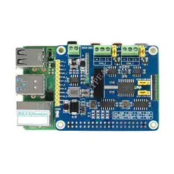 2-Channel Isolated CAN FD bus Expansion board 40PIN GPIO CAN2.0 and CAN FD protocols supports Raspberry Pi/Jetson Nano/STM32