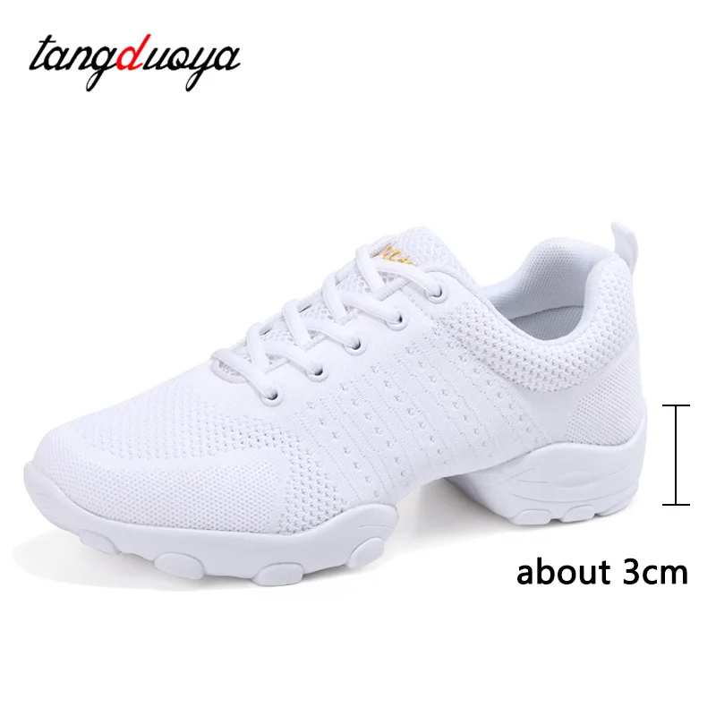 Danssneakers Mannen Vrouwen Zachte Zool Ademende Jazz Moderne Dansschoenen Sneakers Vrouwen Ballroom Latin Dansschoenen Heren