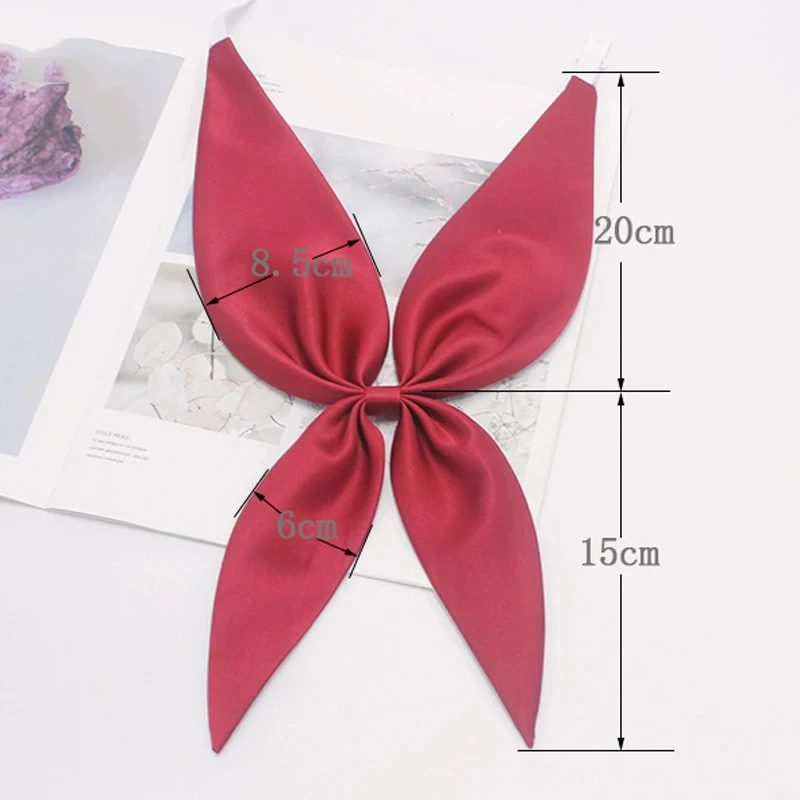 Sailor Suit Bowties Satin Bowknot Japanese Students Girls Cosplay Sailor Uniform Bow Ties Halloween Party Roleplay Accessories