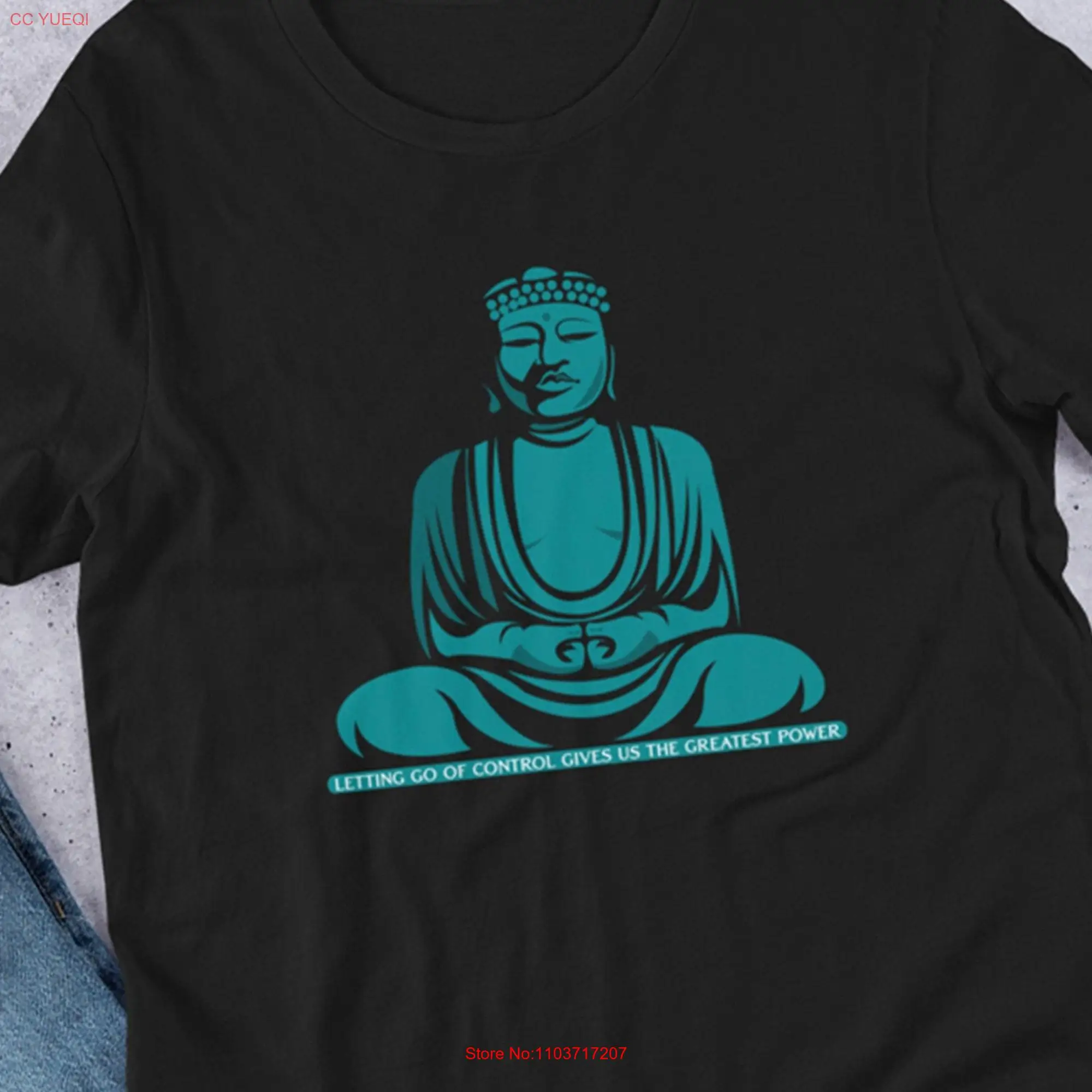 Let Go of Control дает нам самую большую мощность, духовный дзен, цитата Будды, футболка для него, медитация, Йога, топы ее s Let Go of Control дает нам самую большую мощность, духовный дзен, цитата Будды, футболка для него, медитация, Йога, топы ее s