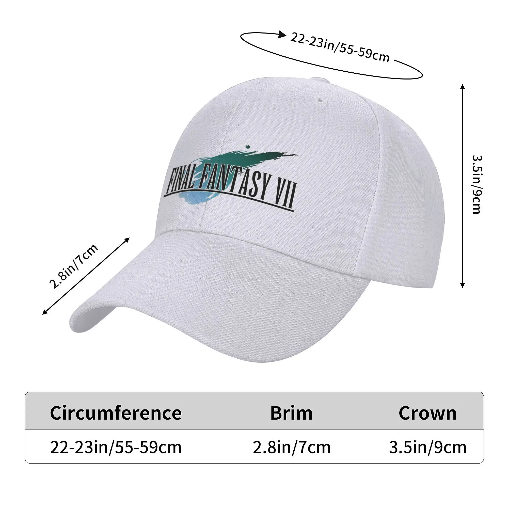 All Season Final Fantasy VII Logo Baseball Cap Merchandise For Men Women Leisure Game Trucker Hats Adjustable