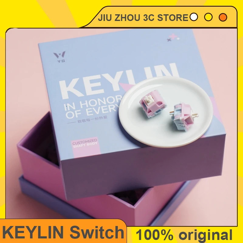 Keygeek YG Keylin Switch Linear Switch Mx Mechanical Keyboard Axis JJK Switch HIFI Pc Gaming Keyboard Custom 5 Pins Switch Gifts