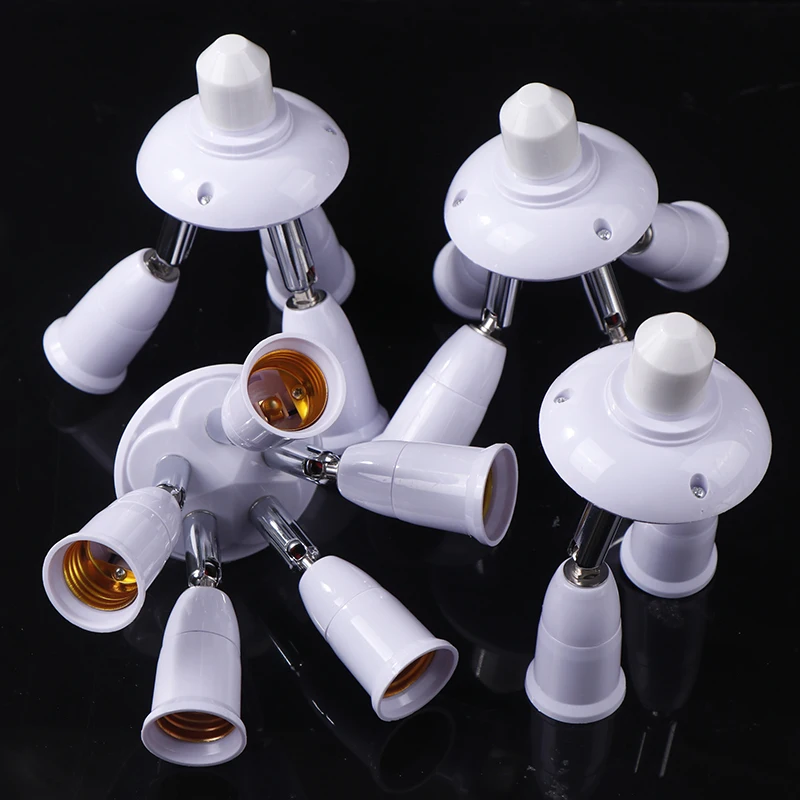 1PC Extension Light Adapter E27 Splitter Lamp Bulb Socket Improvement Lighting Holder Conversion Workshop Warehouse