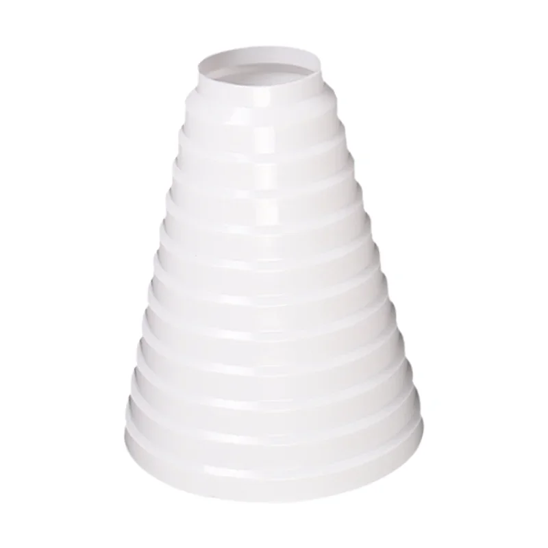 Plastic ABS Round Bushing Connector for Ventilation Ducts • Adjustable 80–200 mm Diameter Reduction • Universal Air Exhaust Hose