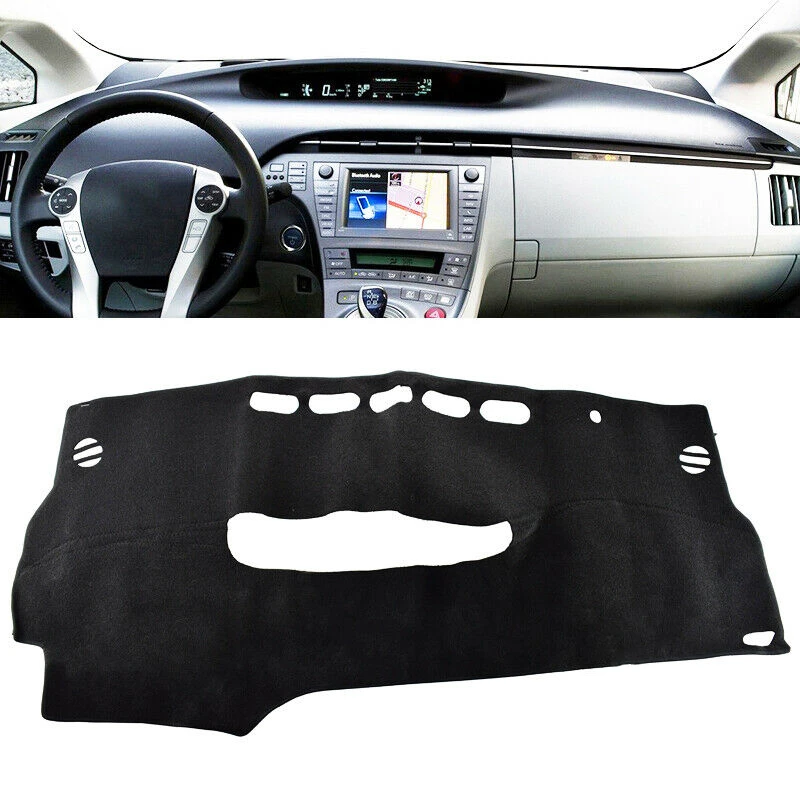 

For Toyota Prius 2010-2015 Dash Board Dashboard Cover Dashmat Black Sun Shade Carpet Pad Heat Proof Mat Shield Sunshade Strip