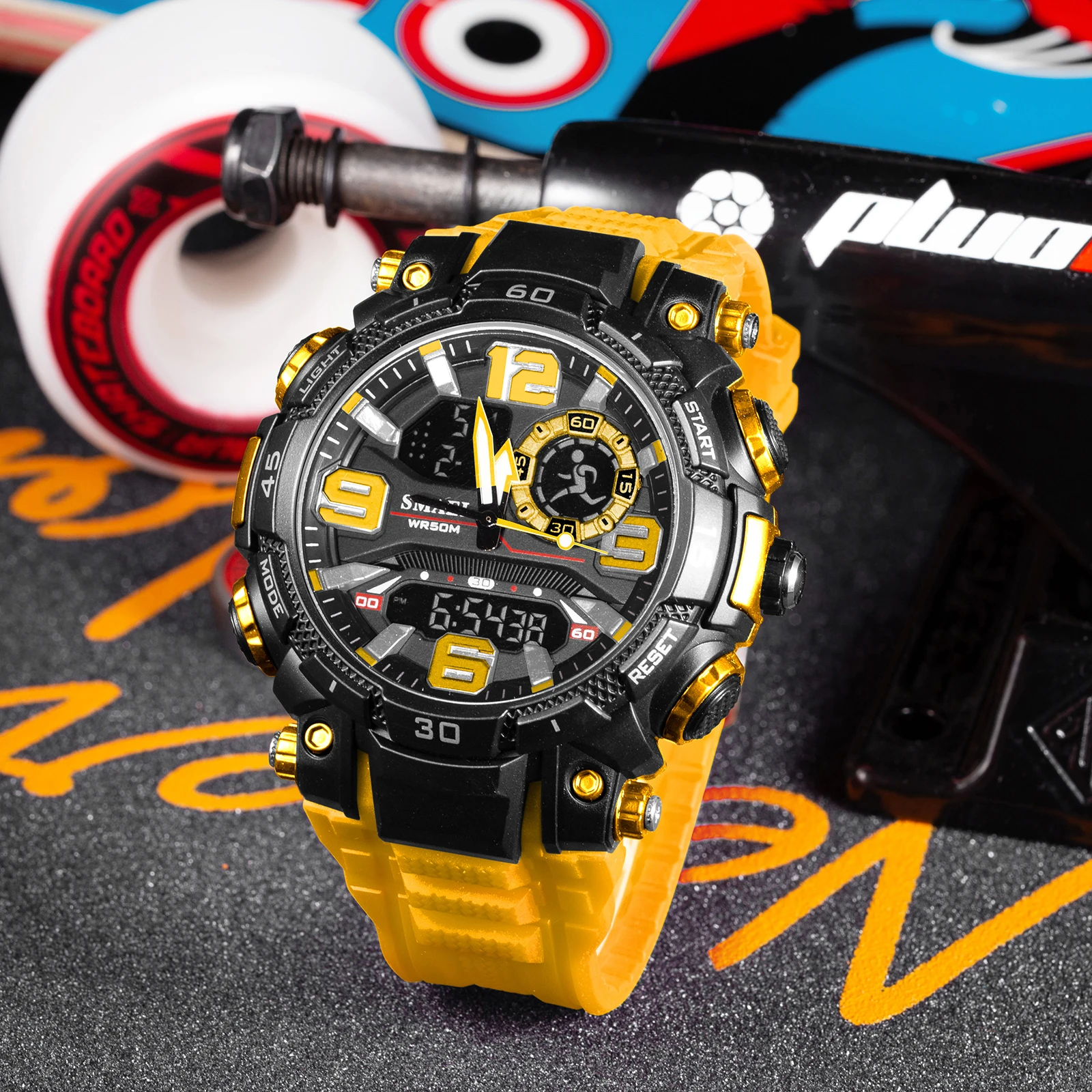 

Кварцевые часы для мужчин SMAEL часы водонепроницаемые секундомер светодиодный часы мужские часы 1921 спортивные часы мужские цифровые часы relogio masculino