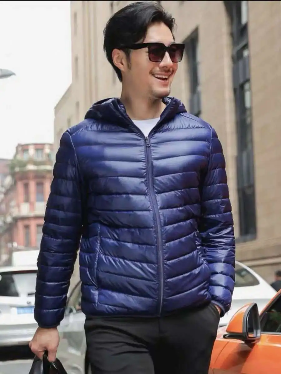 

Легкий шелковый хлопковый мужской тюнет с капюшоном, повседневный топ, теплая хлопковая верхняя одежда, осень-зима, Новое поступление