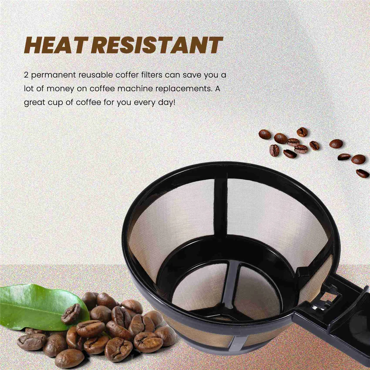 Reusable Coffee Basket Filter for 2-Way Brewer Coffee Maker Models 49980A, 49980Z, 47650, 49933