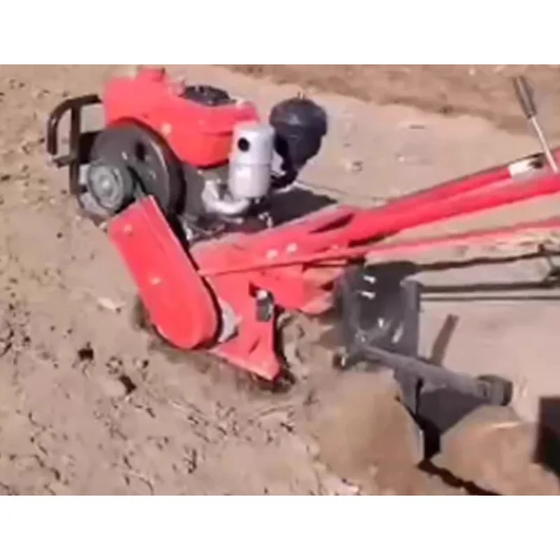 سلسلة بدء التشغيل الكهربائية، آلة تهب الثور الأحمر الصغيرة، محراث دوار، زراعة حراثة الأسمدة في البستان