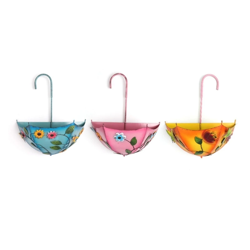 Wand-Topfhalter aus Metall für den Innenbereich, 3er-Set, vertikale Blumentopf-Präsentation für Balkon- und Eingangswände mit – Detail 1