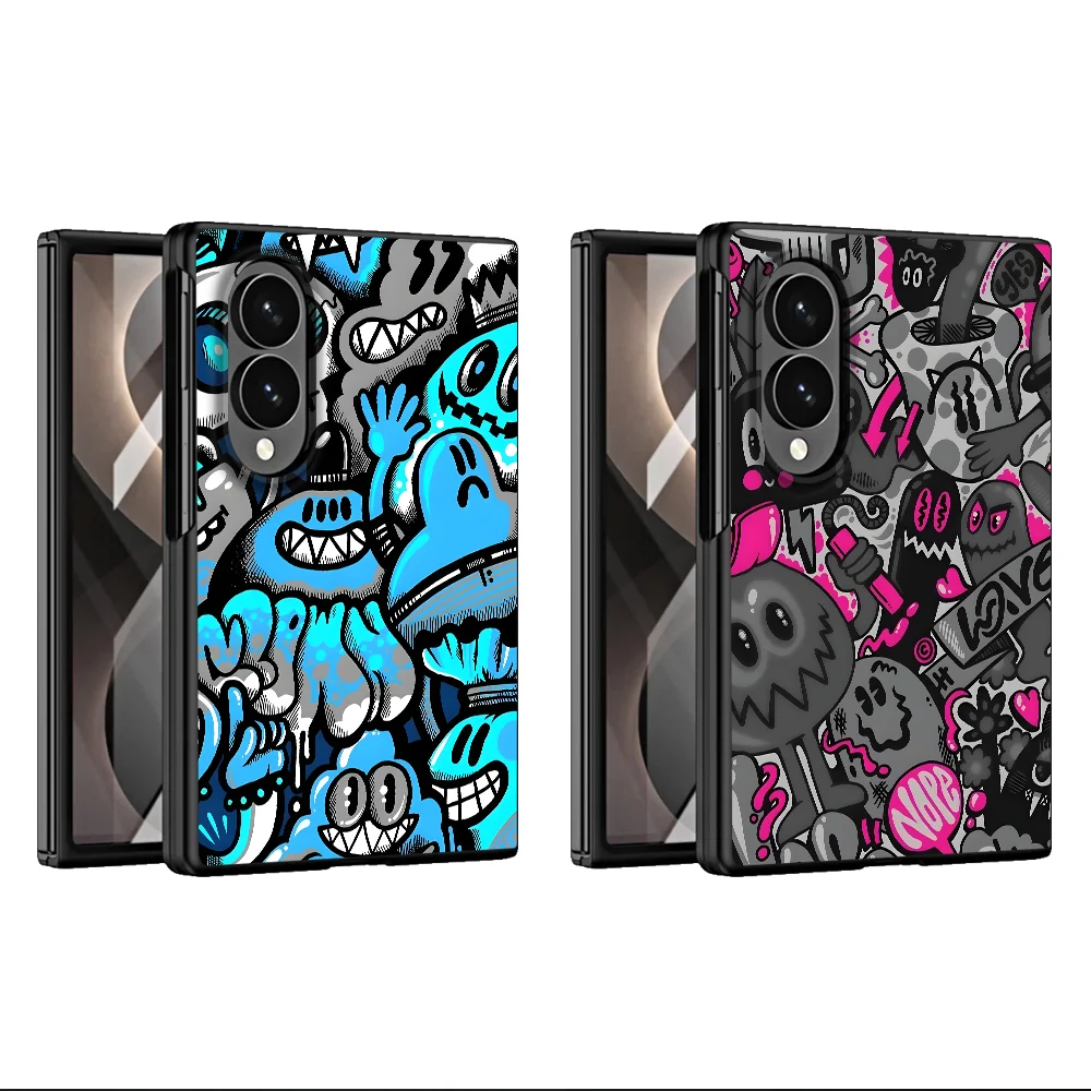 Case for Samsung Galaxy Z Fold 8 Z Fold8 Wide ZFold8 Ultra Phone Cover Graffiti Cartoon Pattern