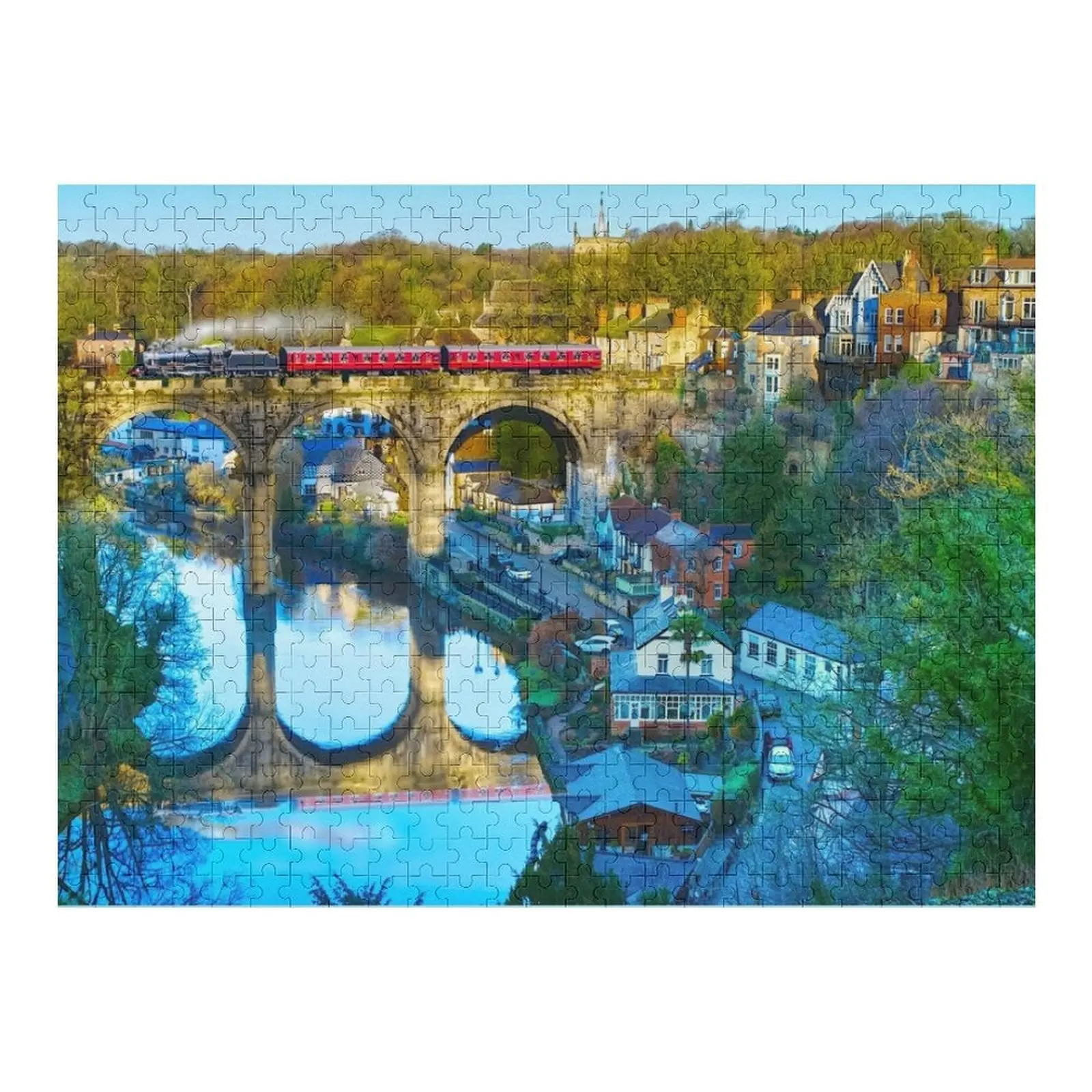 

Knaresborough Steam Train Jigsaw Puzzle Customized Photo Personalized Gift Ideas Custom With Photo Puzzle