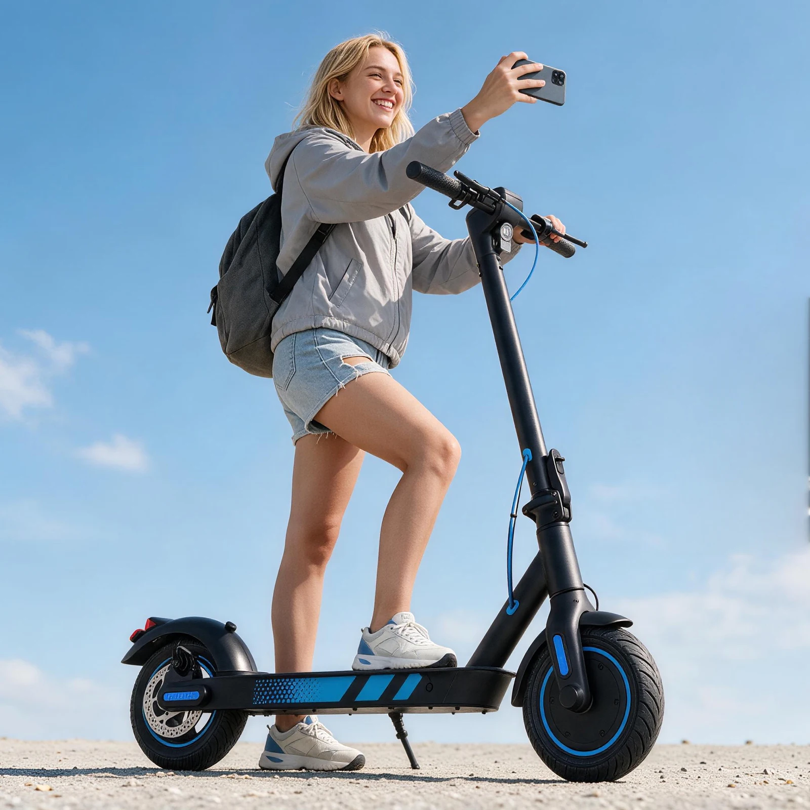 Electric Scooter EU 10 Inch 600W Motor 36V15Ah Battery 35KM Range Front Drive Tire Commuter Scooter Hub Brake Electric Scooter