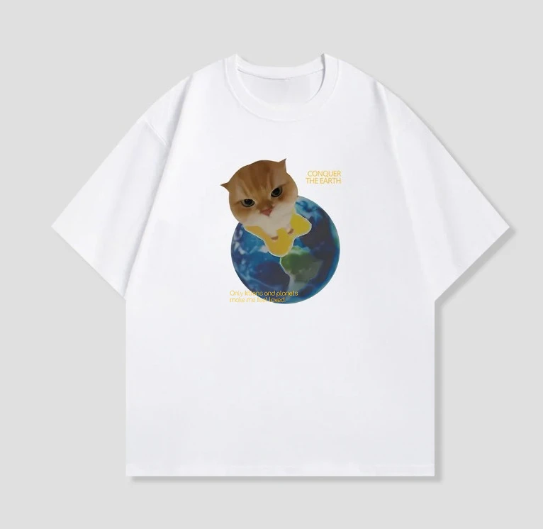 Korean Style Funny Gym Hamster Weightlifting Graphic Top Unisex Cute Workout Meme Casual Streetwear Versatile Short-sleeved