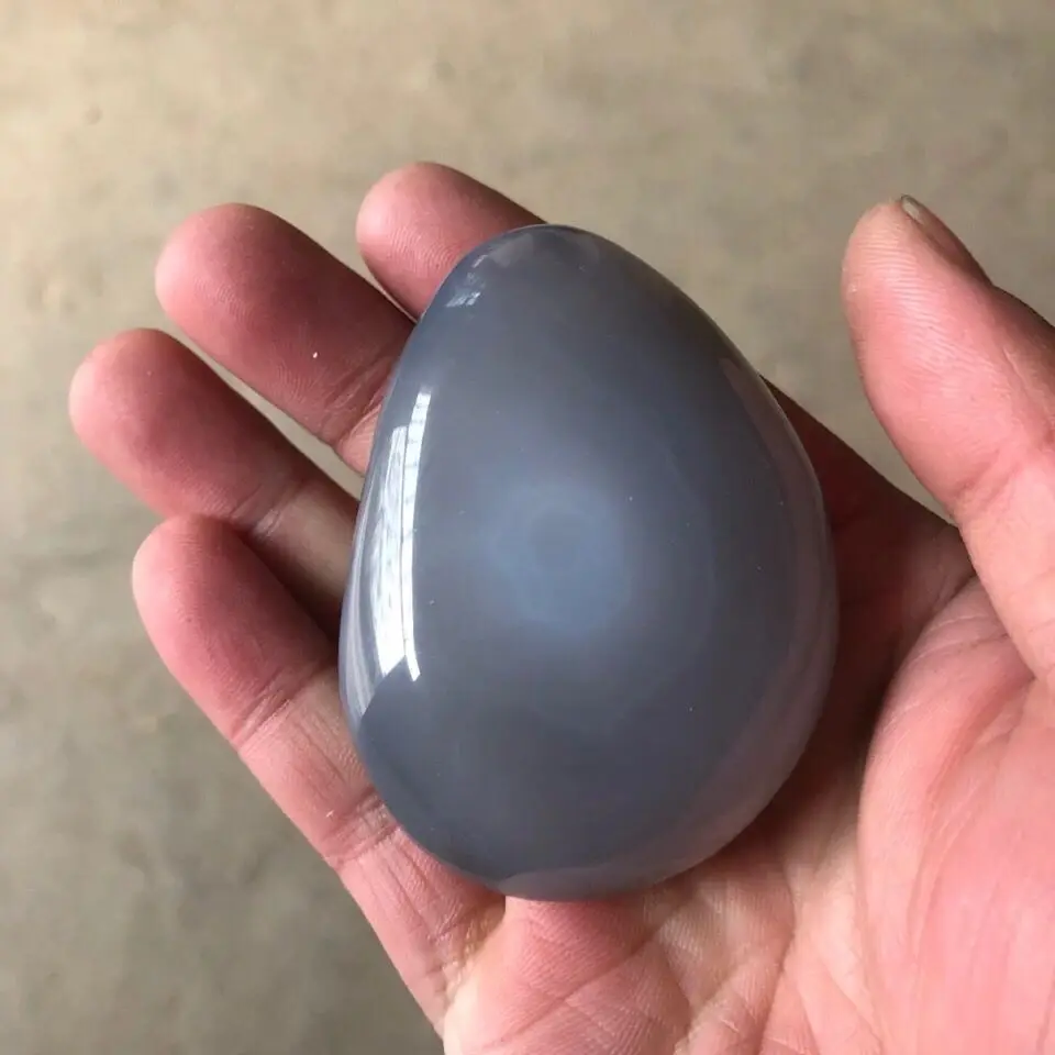 Large Crystallization Agate Enhydro Crystal with Water Bubble Natural Healing Gemstone for Meditation And Energy Healing