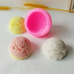 Ice Cream Ball Silicone Mold DIY Aromatherapy Candle Gypsum Ornament Silicone Mold