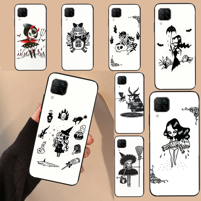 Nightmare Sassy Girl Monster Witch For Huawei Nova 5T 9 10 SE Y70 Y90 Y60 Y61 3i 7i 8i 11i P Smart P20 P40 Lite P30 Pro Case