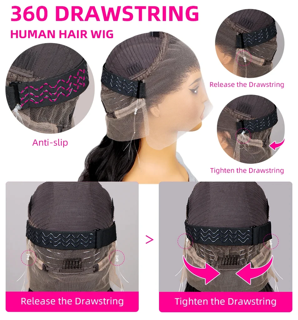 32 بوصة فضفاض موجة عميقة 13x4 360 HD كامل الدانتيل الجبهة 100% باروكة من شعر طبيعي البرازيلي 200 الكثافة موجة عميقة 5x5 الدانتيل إغلاق الباروكات