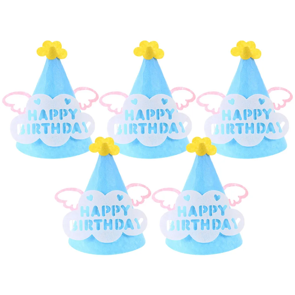 

Non Woven Hats Decorative Kids Party Hat Small Kids Birthday Cap Cap Children Celebration Props Festive Supplies