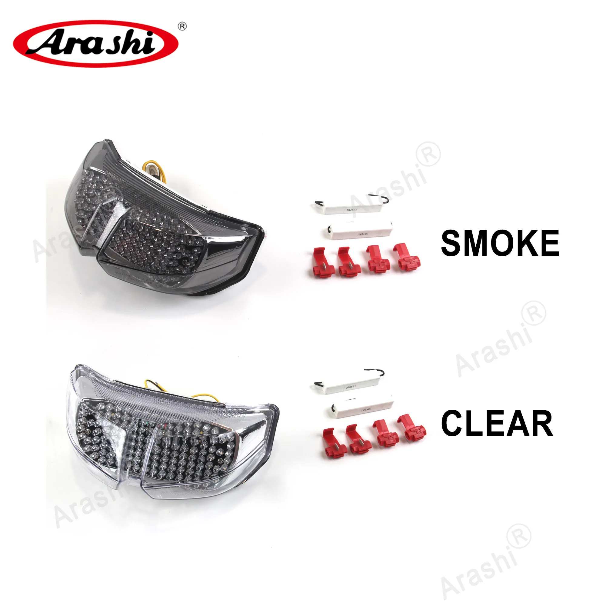 Arashi Rear Stop Taillight For YAMAHA FZ1 FZ 1 2006 2007 2008 2009 2010 2011 Brake Turn Signals Integrated LED Tail Light Lamp