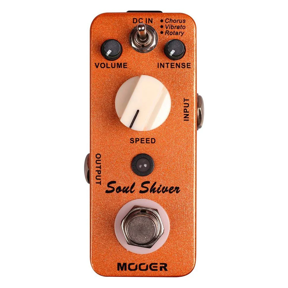 MOOER Soul Shiver Guitar Effect Pedal Modulation 3 Modes Chorus Vibrato Rotary Multi Modulation Classic 60's Sound True Bypass