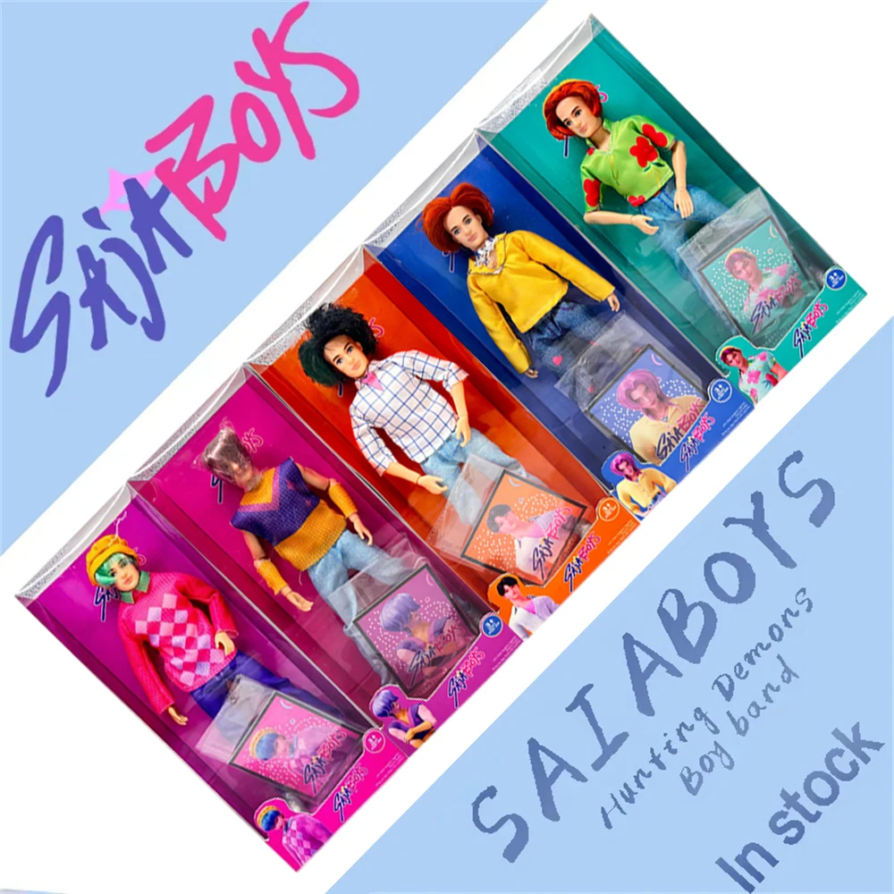 ฟิกเกอร์การ์ตูน K-POP Demon Hunter Saja ตัวละครชาย จินู รูมิ ขนาด 11.5 นิ้ว ข้อต่อขยับได้ ของเล่นเด็ก DIY ของขวัญเทศกาล