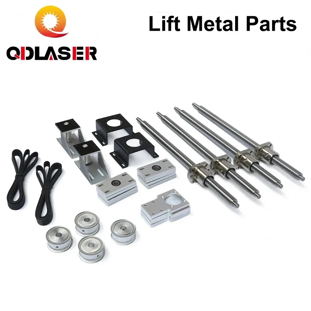 QDLASER Motorized Up and Down Z Axis Lift Table Platform Metal Parts for CO2 Laser Engraving Cutting Machine