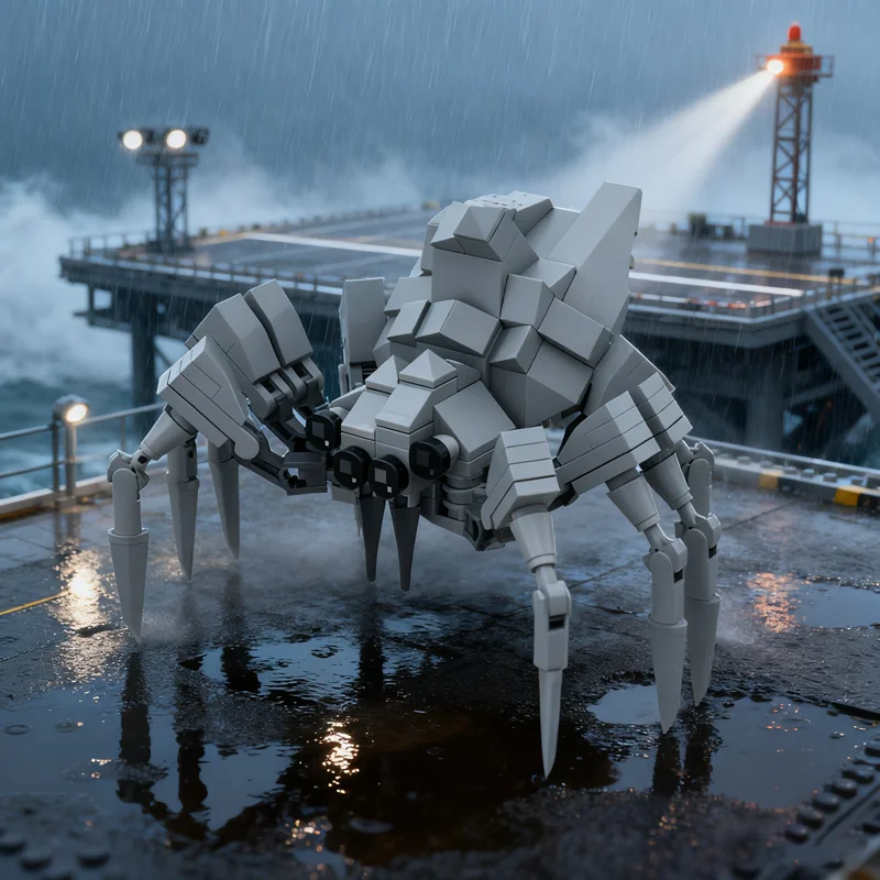 153pcs MOC Lunar Spider Spaceed Model Building blocks Construction DIY Christmas gifts creative idea toy Education Birthday