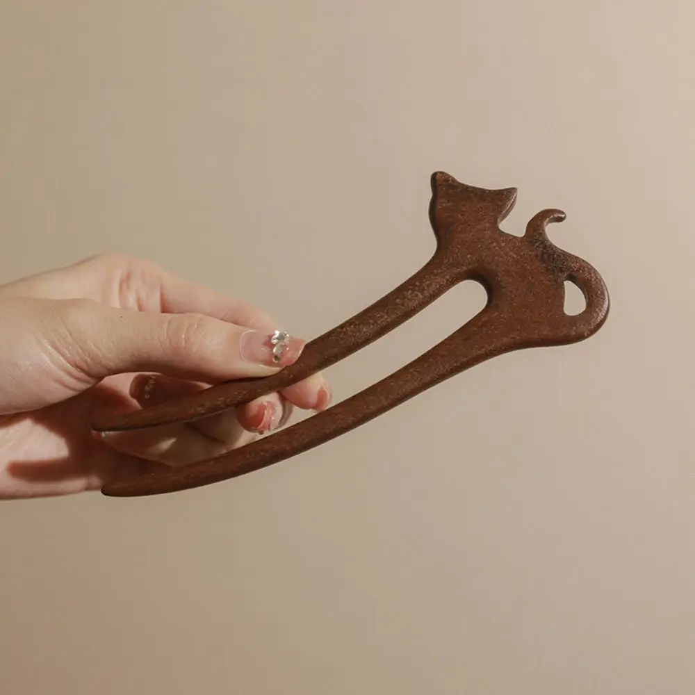 Drewniana szpilka do włosów motyl zwierzęta chiński styl spinka do włosów pałeczka do włosów szpilki do włosów do długich włosów ozdoba do włosów Hanfu