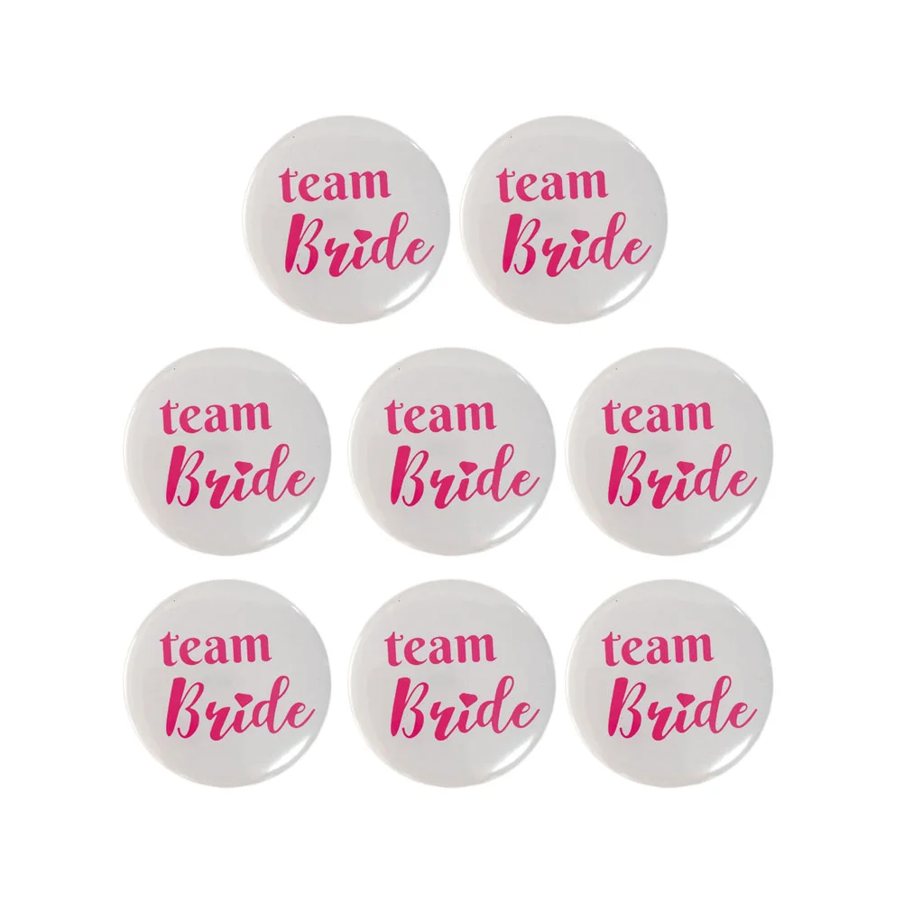 

8 Pcs Party Badges Bachelor Brooches Bride Wedding Corsages Bachelorette Accessories